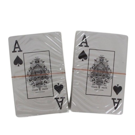 Conjunto Baralho Duplo 108 Cartas De Plástico Lavável