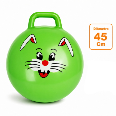 Bola Pula Pula Infantil Perolada Colorida 45cm