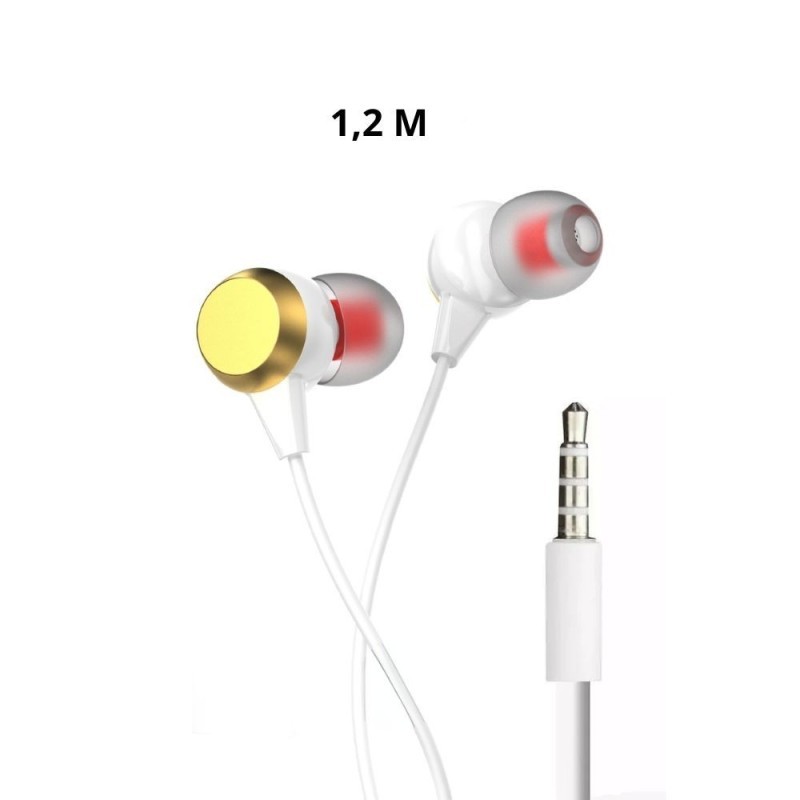 Fone De Ouvido Com Fio E Microfone 1,2 M Estéreo P3