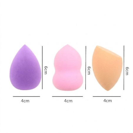 Kit Esponja Para Maquiagem Modelos Diversos 5 Peças