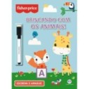 Livro Educacional Animas Fisher-Price Escreva E Apague Com Caneta