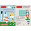 Livro Educacional Animas Fisher-Price Escreva E Apague Com Caneta