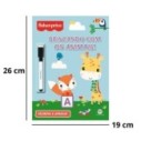 Livro Educacional Animas Fisher-Price Escreva E Apague Com Caneta