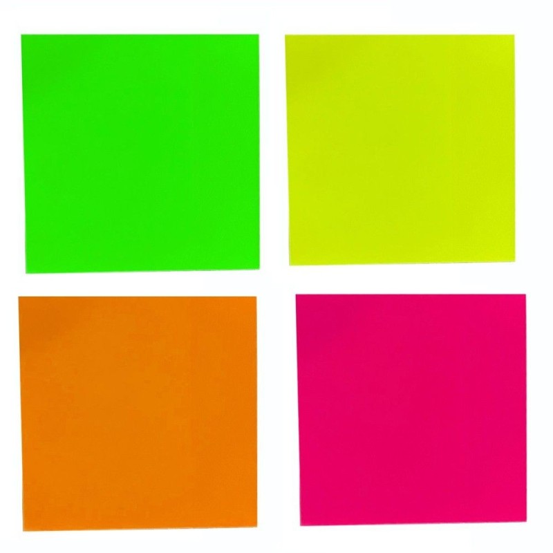 Bloco Adesivo Transparente Com 50 Folhas 76mm