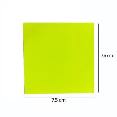 Bloco Adesivo Transparente Com 50 Folhas 76mm