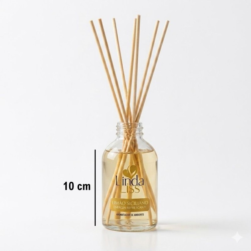 Aromatizador De Ambientes Blister Limão Siciliano 120ml Com Varetas