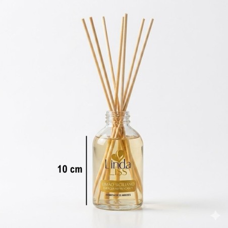 Aromatizador De Ambientes Blister Limão Siciliano 120ml Com Varetas