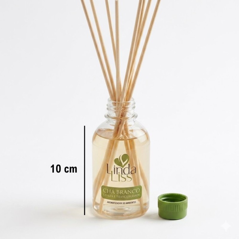 Aromatizador De Ambientes Blister Chá Branco 120ml Com Varetas
