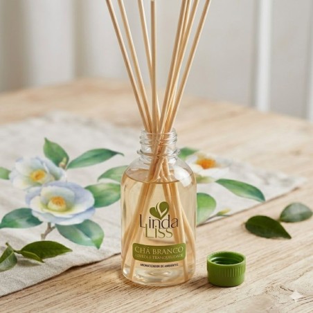 Aromatizador De Ambientes Blister Chá Branco 120ml Com Varetas