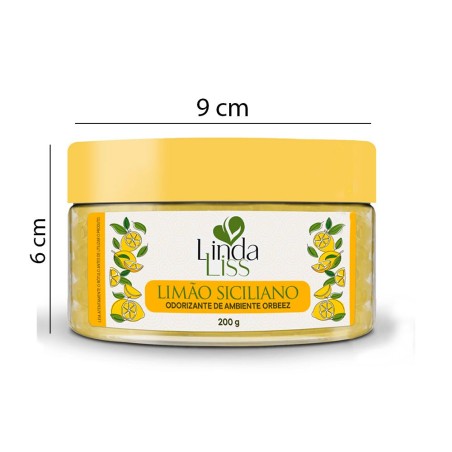 Odorizador Aromatizador De Ambientes Orbeez Bolinha De Gel Limão Siciliano