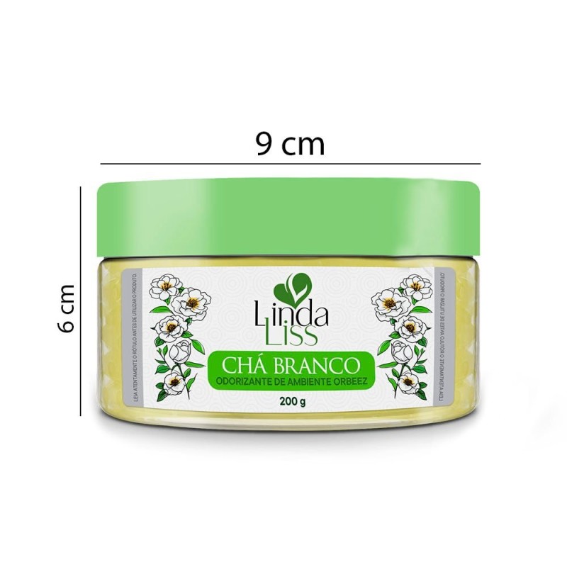 Odorizador Aromatizador De Ambientes Orbeez Bolinha De Gel Chá Branco