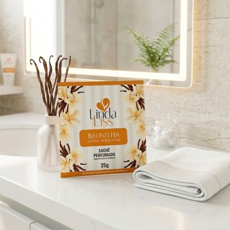 Sachê Perfumado Aromatizador De Ambientes Baunilha 25g