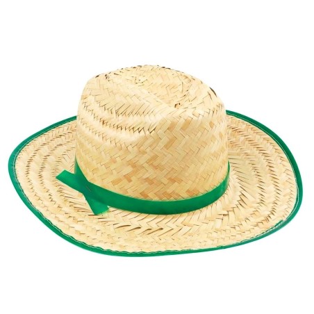 Chapéu De Palha Texano Adulto Festa Junina Com Fita Colorida