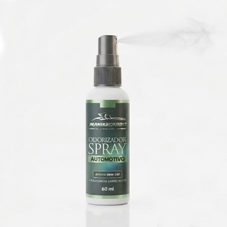 Odorizador Automotivo Em Spray 60 ml Fragrância New Car Com Refil