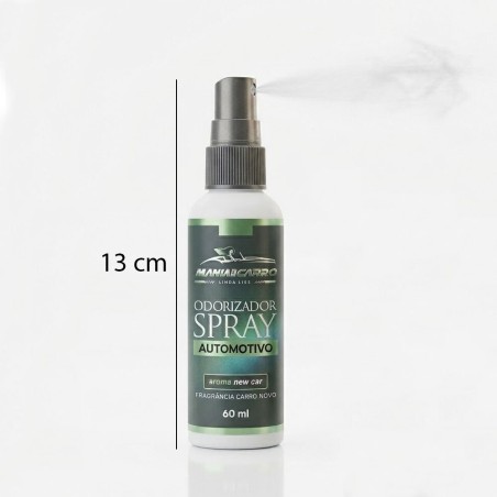 Odorizador Automotivo Em Spray 60 ml Fragrância New Car Com Refil