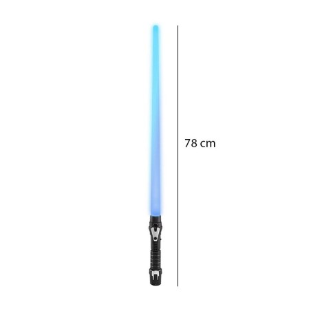 Espada De Luz Retraril Com Led E Som Brinquedo Space War