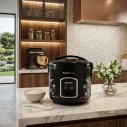 Panela De Arroz Elétrica 5 Copos 127V Preta Com Acessórios