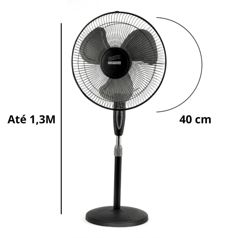 Ventilador De Coluna Turbo Potente 127 V 3 Velocidades 45 W