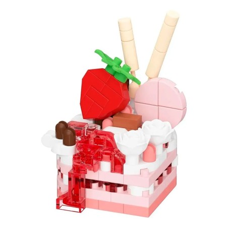 Brinquedo Blocos De Montar Mini Bolos Confeitaria 186 Peças