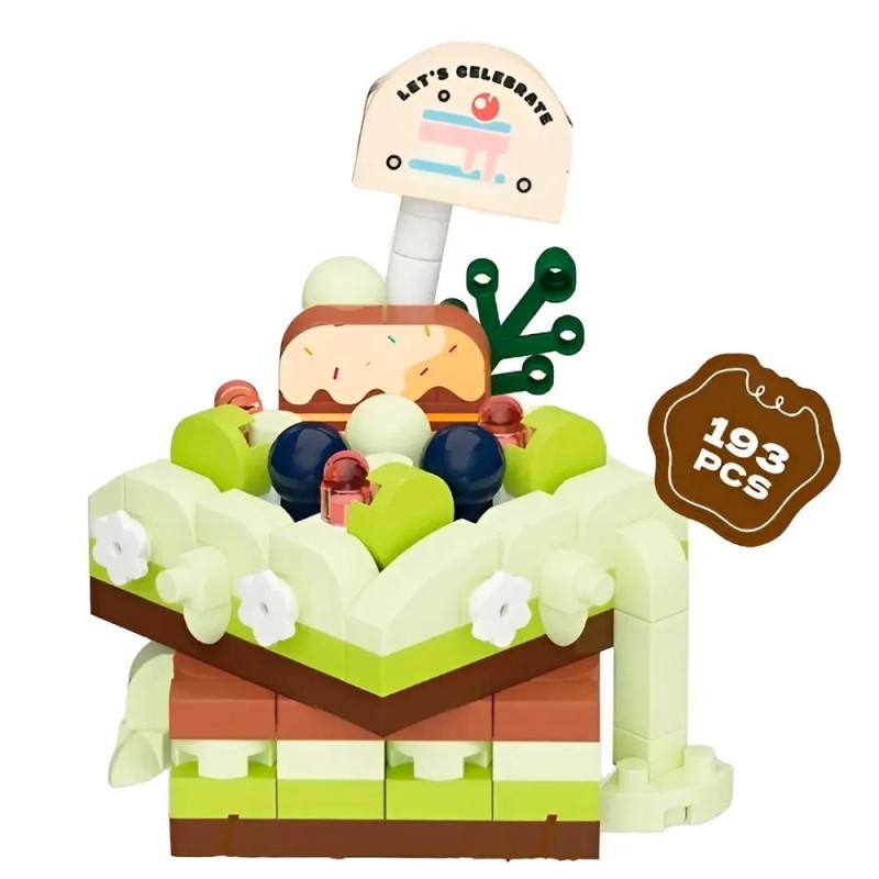 Brinquedo Blocos De Montar Mini Bolos Confeitaria 186 Peças