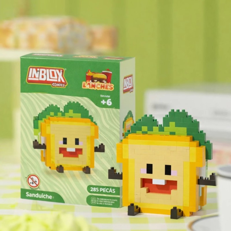 Brinquedo Blocos De Montar Mini Lanches Colecionáveis 206 Peças