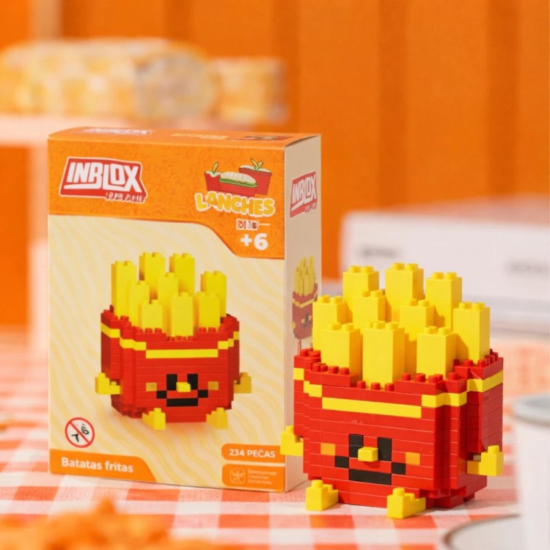Brinquedo Blocos De Montar Mini Lanches Colecionáveis 206 Peças