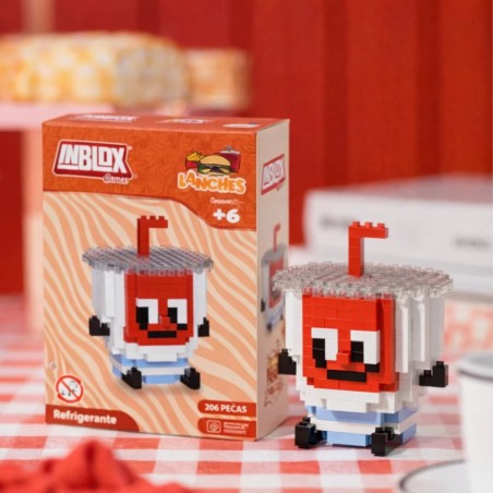 Brinquedo Blocos De Montar Mini Lanches Colecionáveis 206 Peças