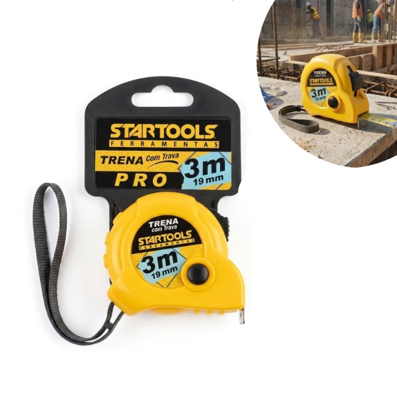 Trena 3 Metros Com Trava 19 MM Multiuso Resistente