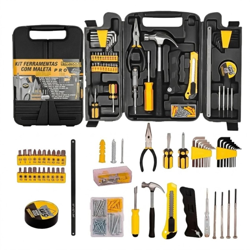 Kit Maleta Profissional De Ferramentas 200 Peças Resistente