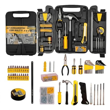 Kit Maleta Profissional De Ferramentas 200 Peças Resistente