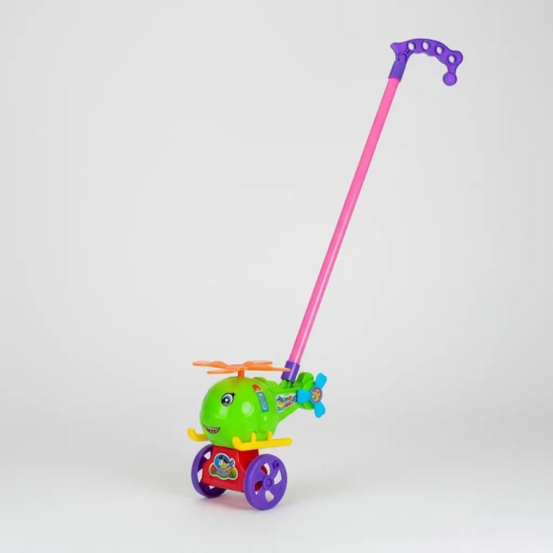 Brinquedo Helicoptero De Empurrar Baby Infantil Com Hélice