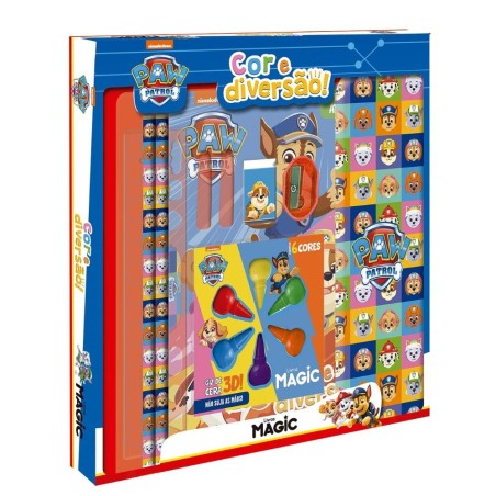 Kit Escolar 9 Peças Com Livro De Atividades Patrulha Canina