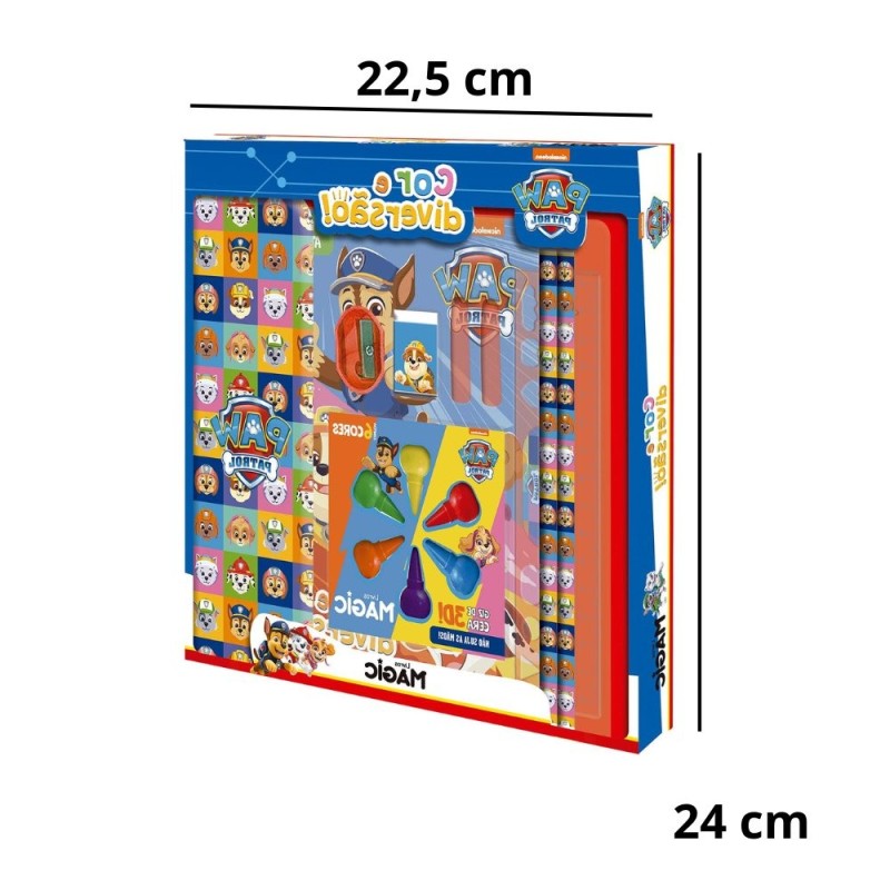 Kit Escolar 9 Peças Com Livro De Atividades Patrulha Canina