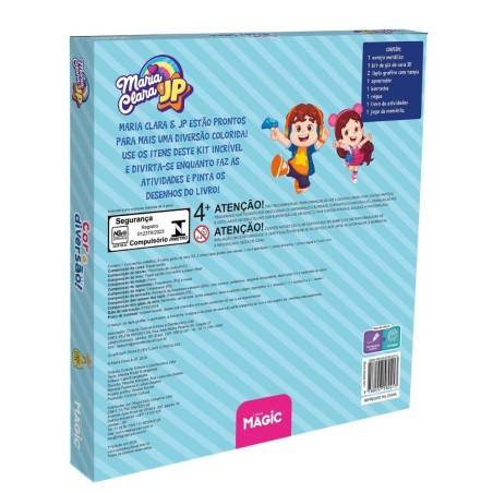 Kit Escolar Maria Clara & JP 9 Peças Com Livro De Atividades