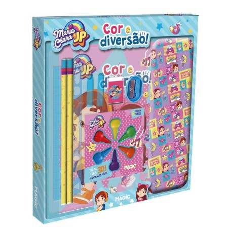 Kit Escolar Maria Clara & JP 9 Peças Com Livro De Atividades