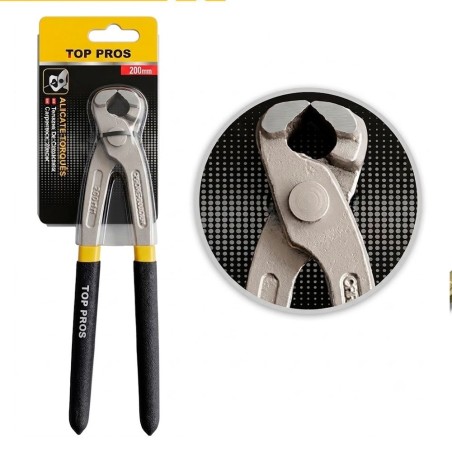Alicate Torques Turquesa Corte Frontal Armador Profissional 8"