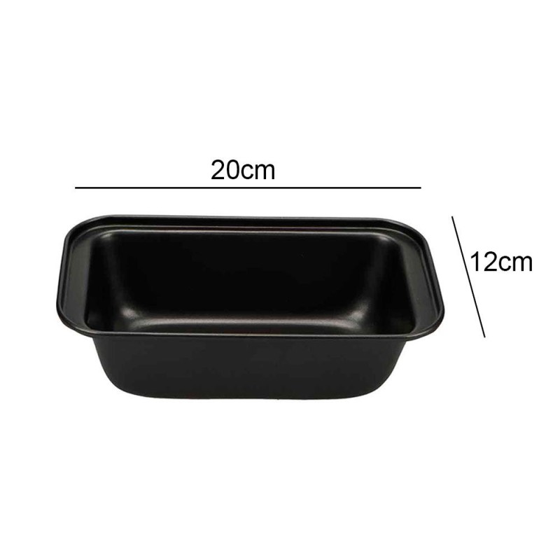 Forma Assadeira Retangular  Anti Aderente Para Pão 1mm 20cm
