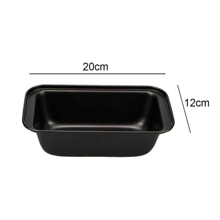 Forma Assadeira Retangular  Anti Aderente Para Pão 1mm 20cm