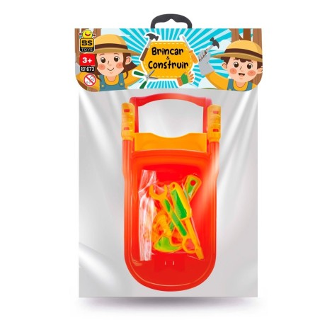 Brinquedo Kit Ferramentas Brincar E Construir Carriola 12 Peças