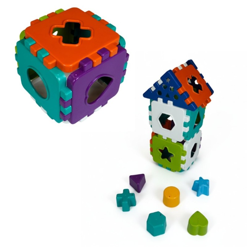 Kit Contrução Infantil Blocos De Montar Educativo 56 Peças