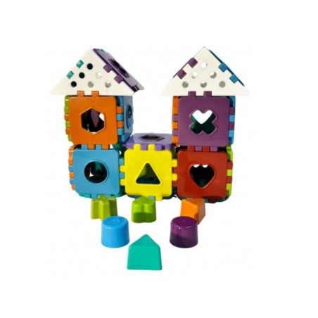 Kit Contrução 28 Peças Infantil Blocos De Montar Educativo 2