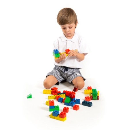 Brinquedo Criativo Blocos De Montar Infantil Com 48 Peças