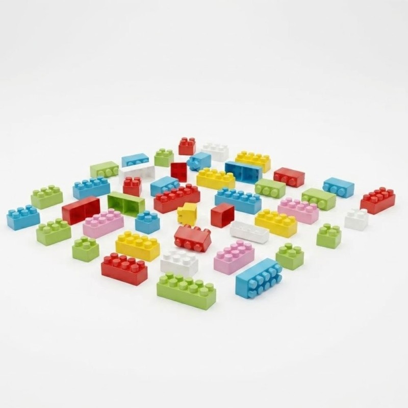 Brinquedo Criativo Blocos De Montar Infantil Com 48 Peças