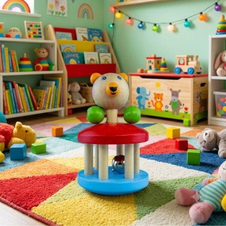 Chocálio Didático Infantil Montesori Usinho Em Madeira Premium