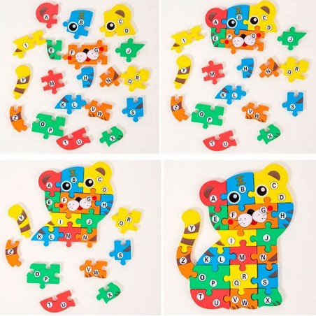 Quebra Cabeça De Madeira Brinquedo Infantil Tridimensional