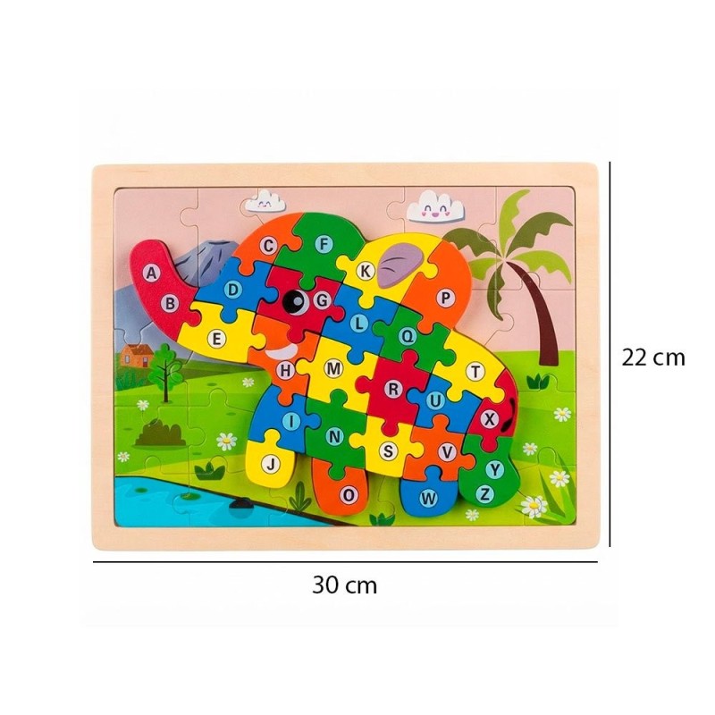 Quebra Cabeça De Madeira Brinquedo Infantil Tridimensional