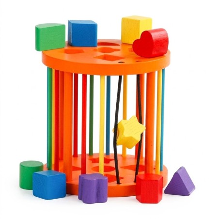Jogo De Encaixe Infantil Classificador De Formas Montessori