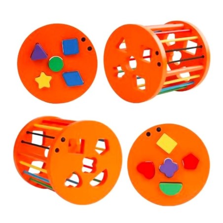 Jogo De Encaixe Infantil Classificador De Formas Montessori
