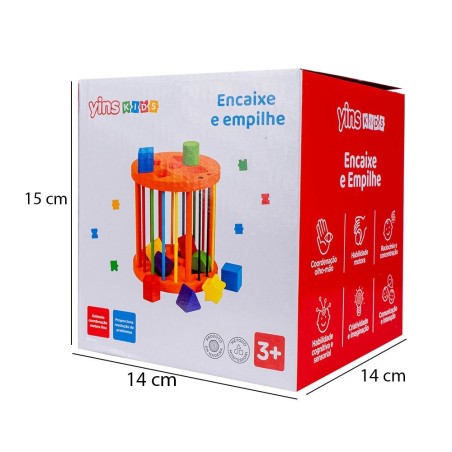 Jogo De Encaixe Infantil Classificador De Formas Montessori