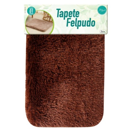 Tapete Macio Peludo Felpudo Porta Banheiro Poliéster Liso 40 x 60cm